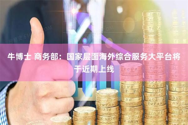 牛博士 商务部：国家层面海外综合服务大平台将于近期上线